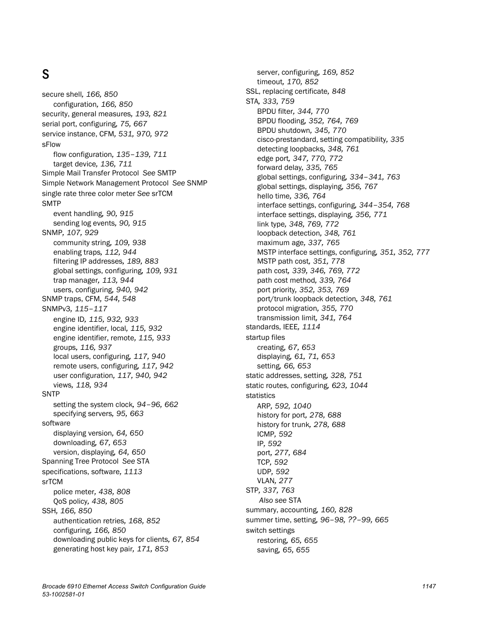 Brocade Communications Systems Brocate Ethernet Access Switch 6910 User Manual | Page 1197 / 1200