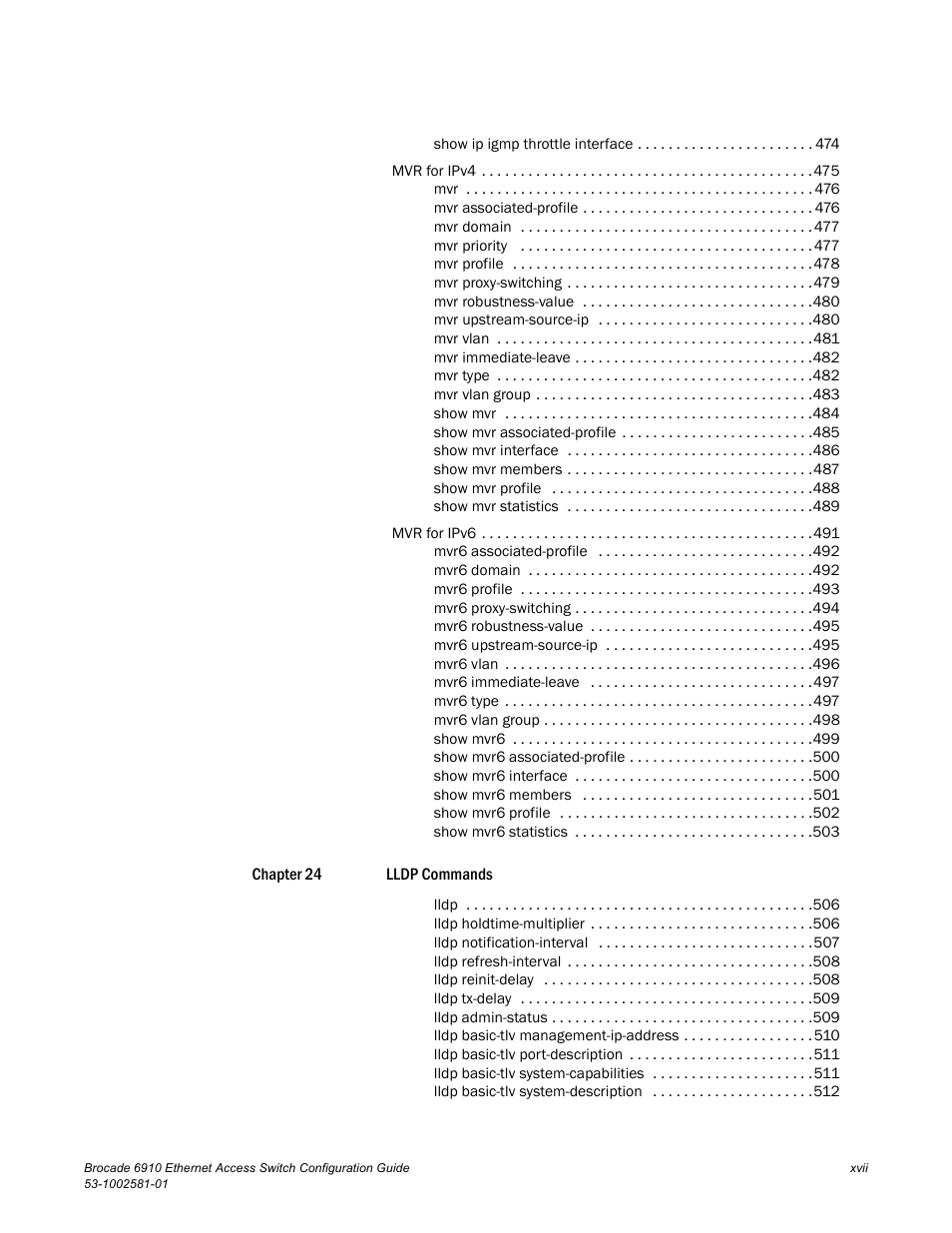 Brocade Communications Systems Brocate Ethernet Access Switch 6910 User Manual | Page 17 / 1200