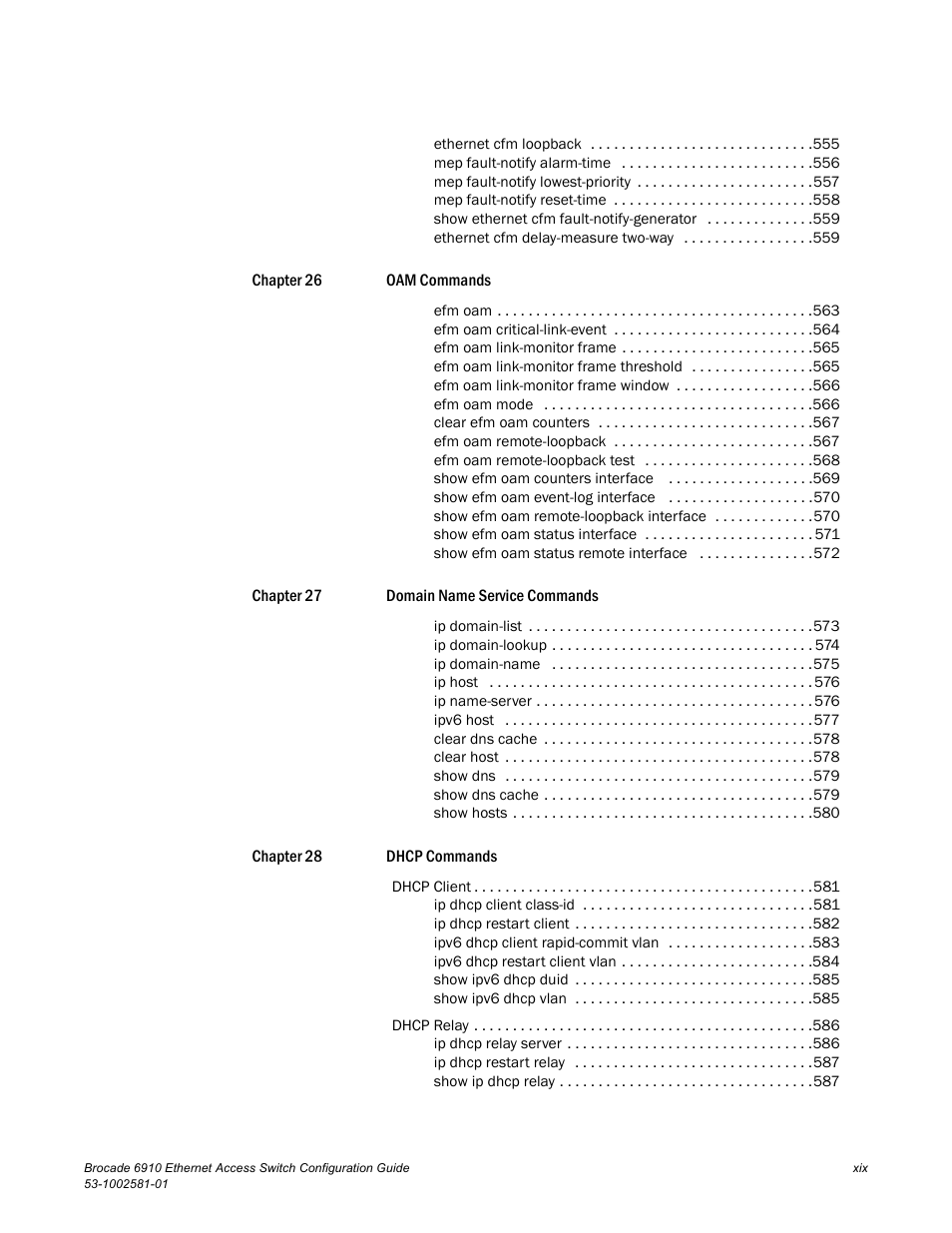 Brocade Communications Systems Brocate Ethernet Access Switch 6910 User Manual | Page 19 / 1200