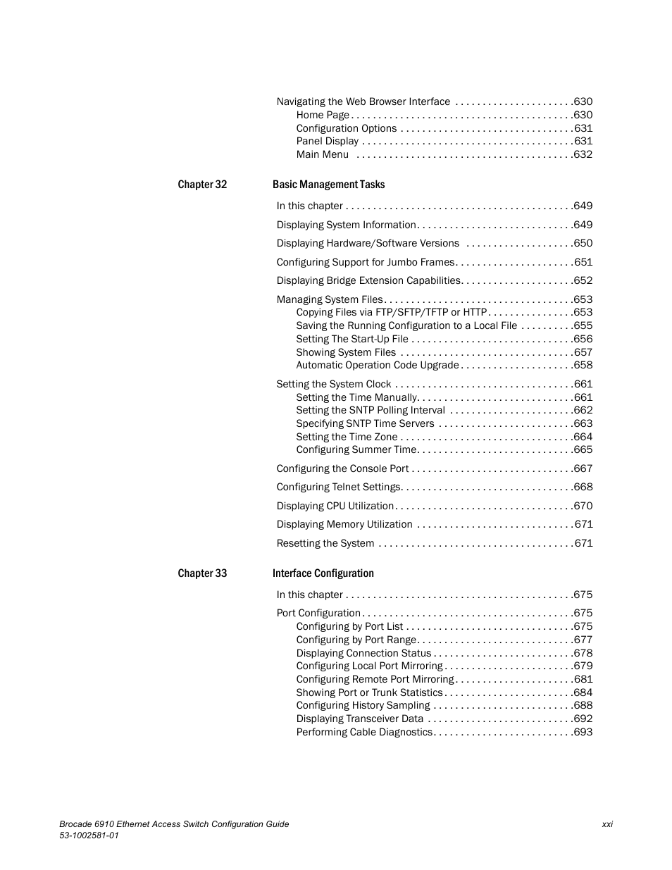 Brocade Communications Systems Brocate Ethernet Access Switch 6910 User Manual | Page 21 / 1200