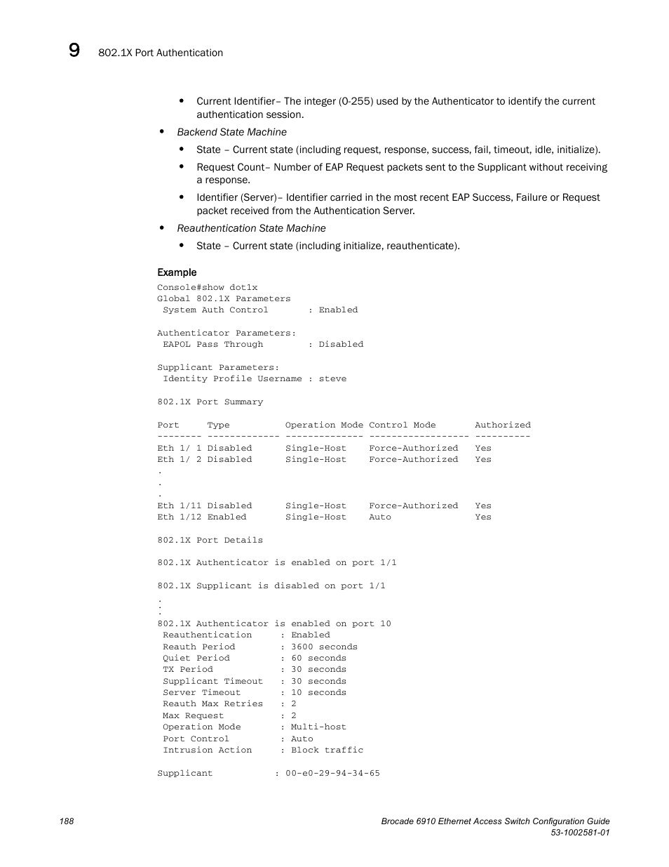 Brocade Communications Systems Brocate Ethernet Access Switch 6910 User Manual | Page 238 / 1200