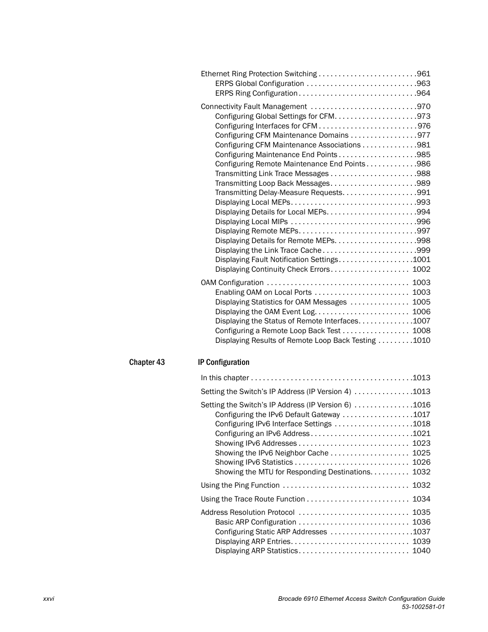 Brocade Communications Systems Brocate Ethernet Access Switch 6910 User Manual | Page 26 / 1200