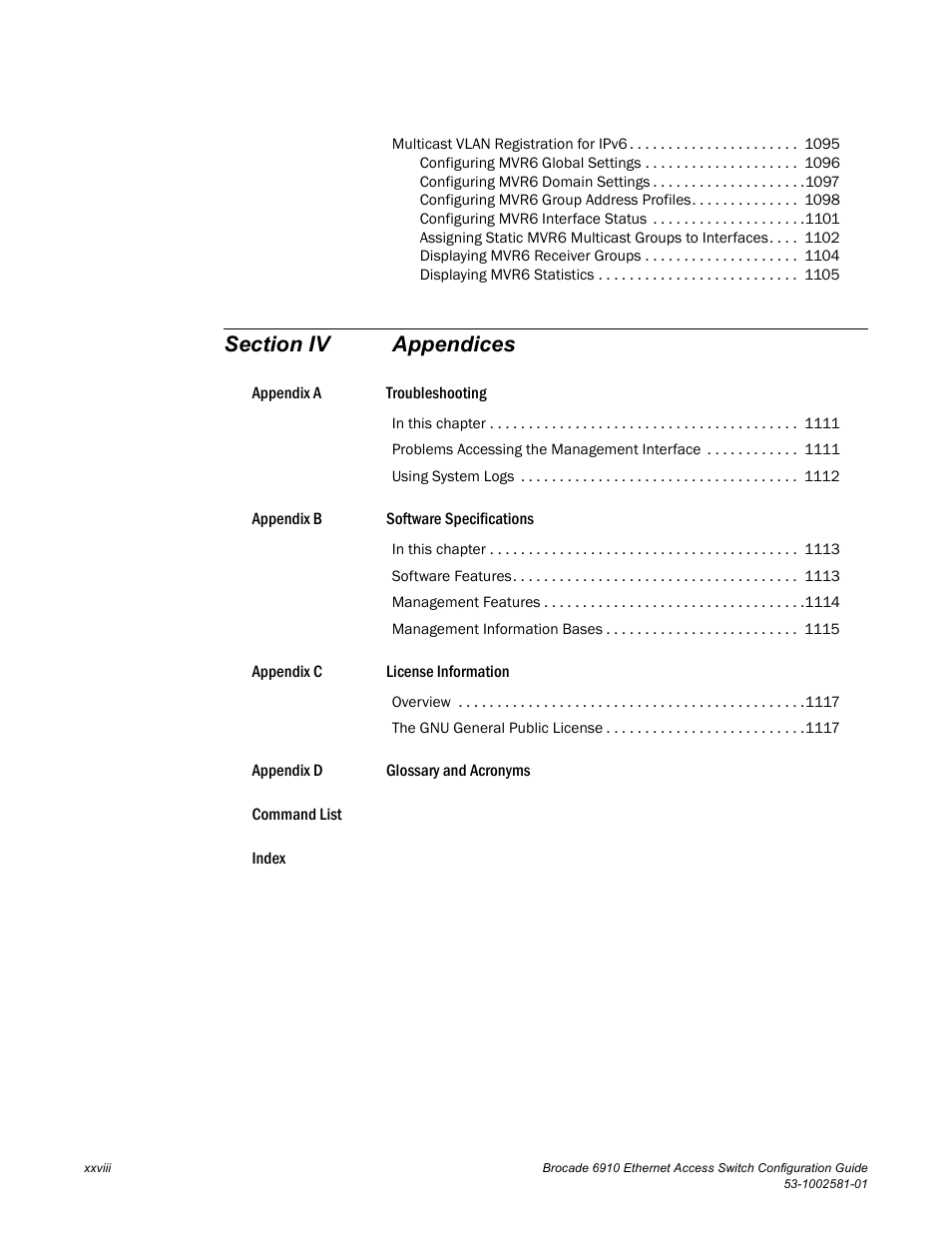 Brocade Communications Systems Brocate Ethernet Access Switch 6910 User Manual | Page 28 / 1200