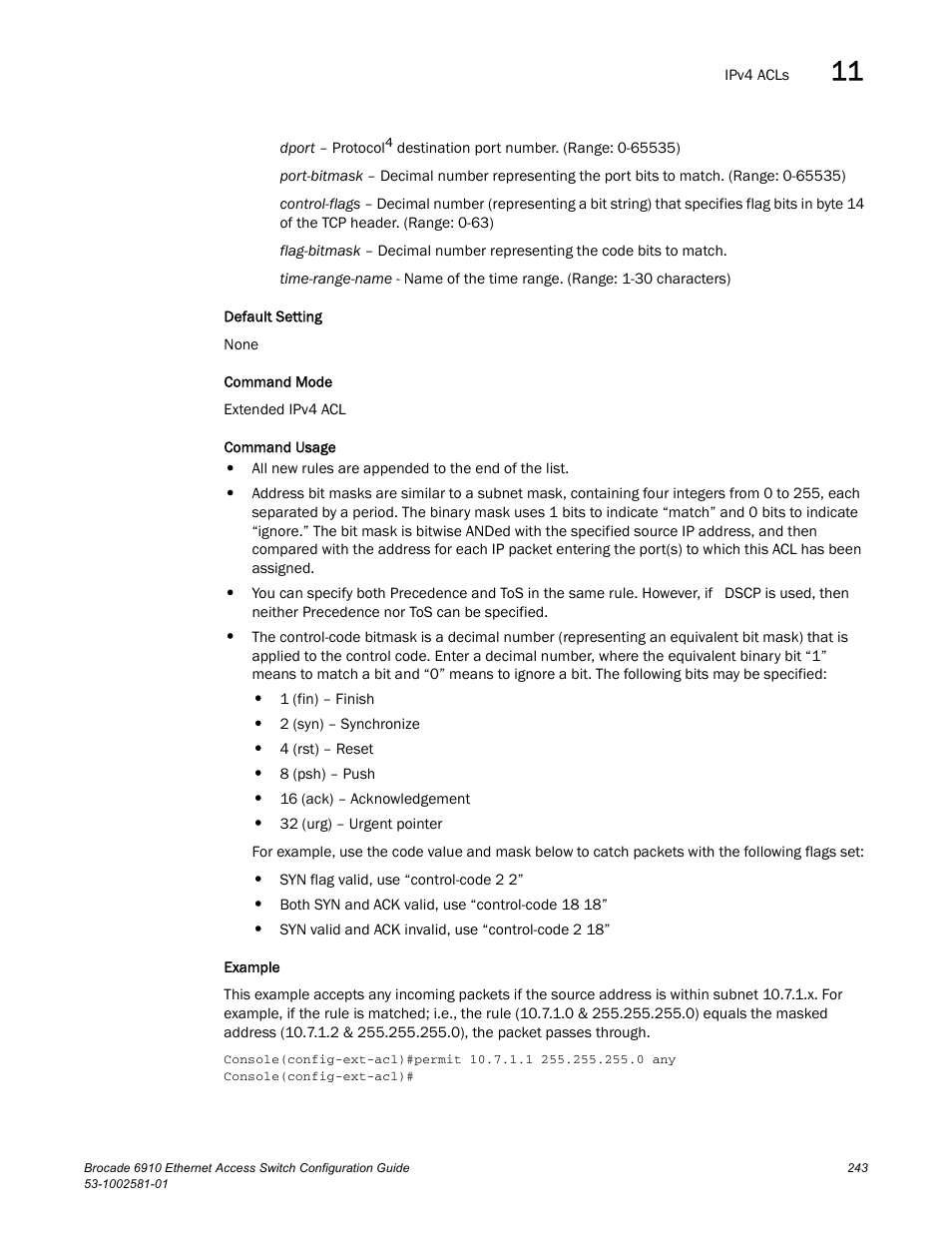 Brocade Communications Systems Brocate Ethernet Access Switch 6910 User Manual | Page 293 / 1200