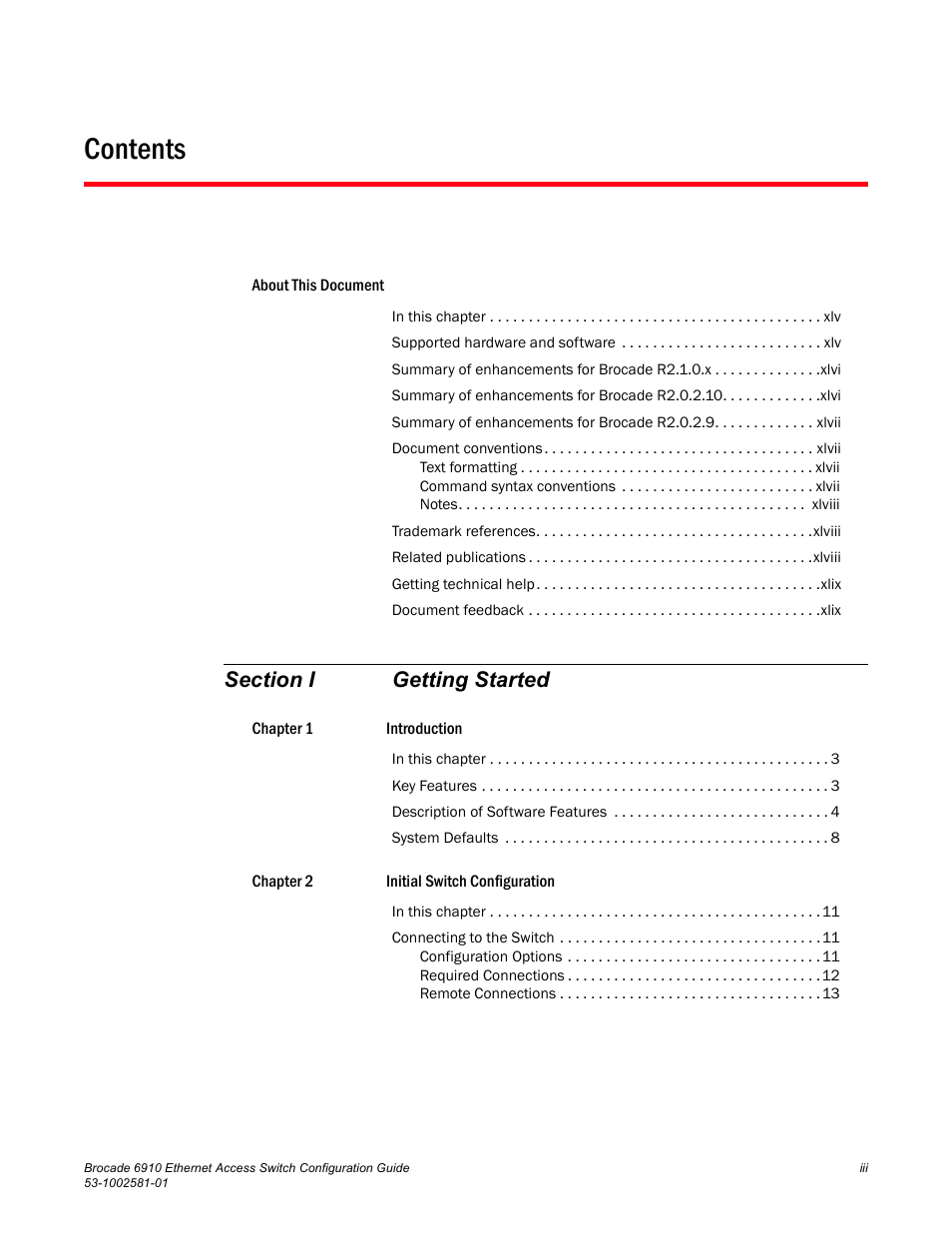 Brocade Communications Systems Brocate Ethernet Access Switch 6910 User Manual | Page 3 / 1200