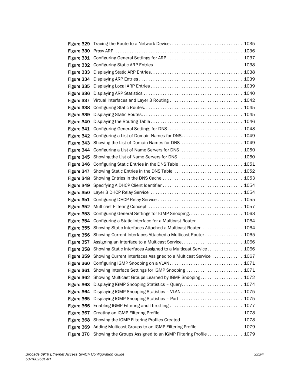 Brocade Communications Systems Brocate Ethernet Access Switch 6910 User Manual | Page 37 / 1200