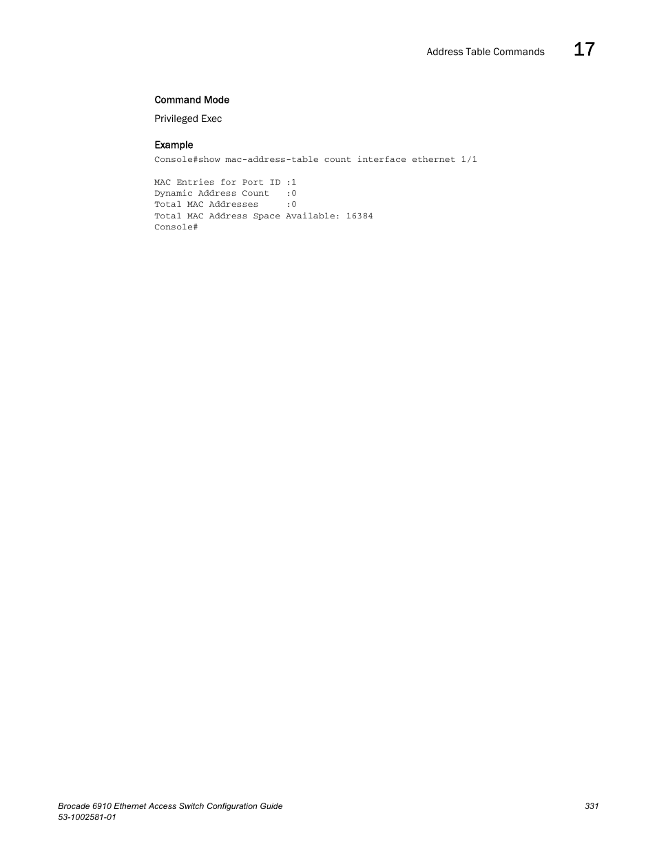 Brocade Communications Systems Brocate Ethernet Access Switch 6910 User Manual | Page 381 / 1200