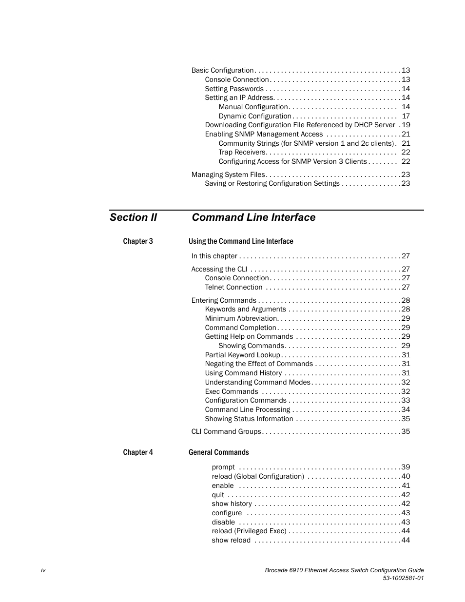 Brocade Communications Systems Brocate Ethernet Access Switch 6910 User Manual | Page 4 / 1200