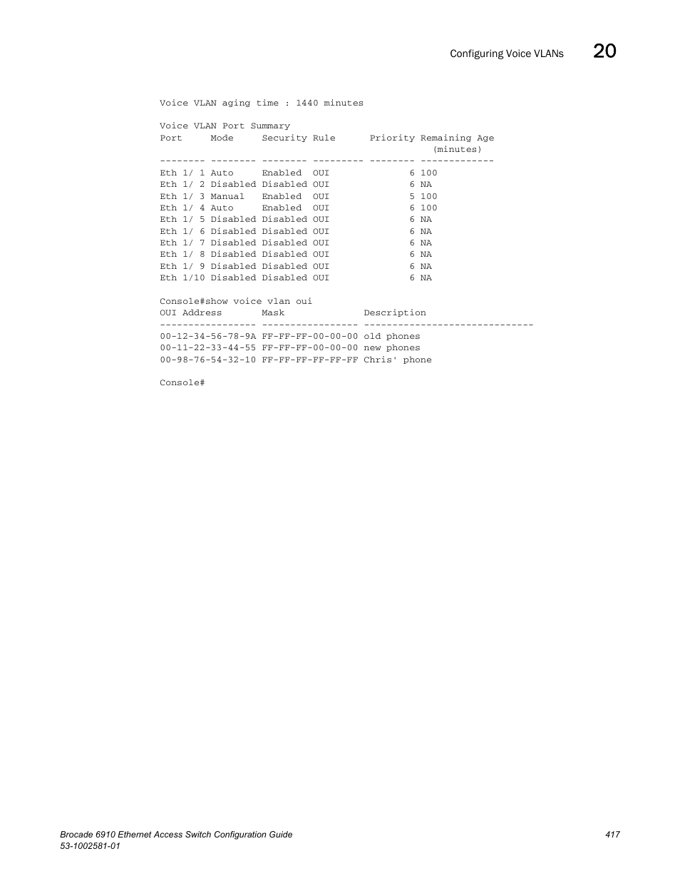 Brocade Communications Systems Brocate Ethernet Access Switch 6910 User Manual | Page 467 / 1200