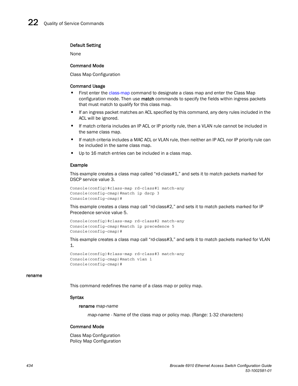 Rename | Brocade Communications Systems Brocate Ethernet Access Switch 6910 User Manual | Page 484 / 1200