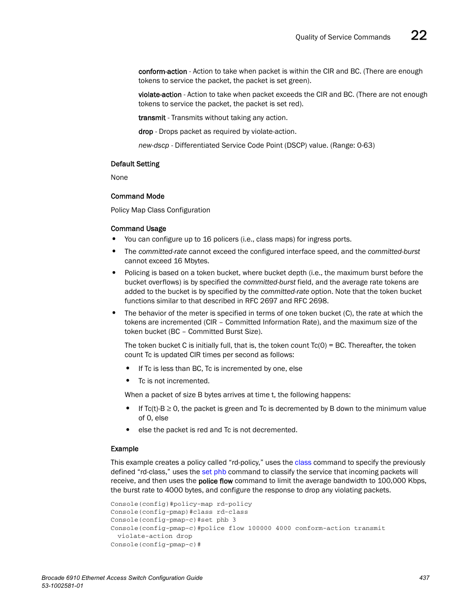 Brocade Communications Systems Brocate Ethernet Access Switch 6910 User Manual | Page 487 / 1200