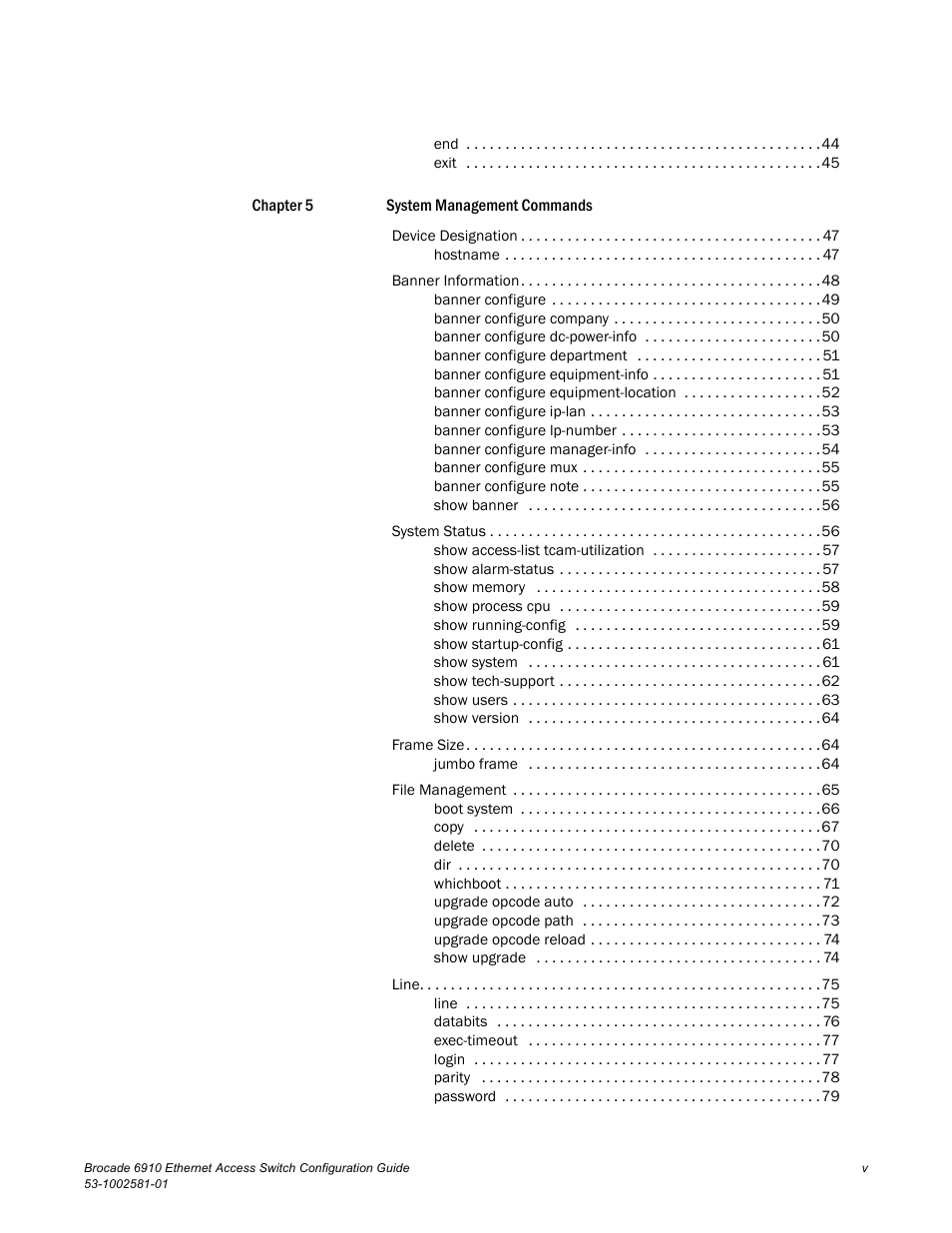 Brocade Communications Systems Brocate Ethernet Access Switch 6910 User Manual | Page 5 / 1200