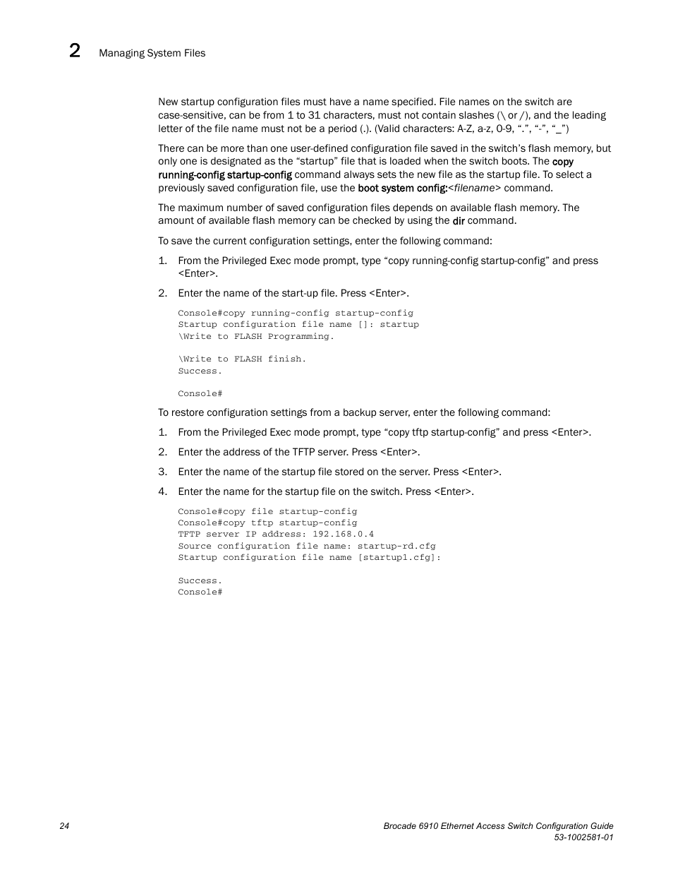 Brocade Communications Systems Brocate Ethernet Access Switch 6910 User Manual | Page 74 / 1200