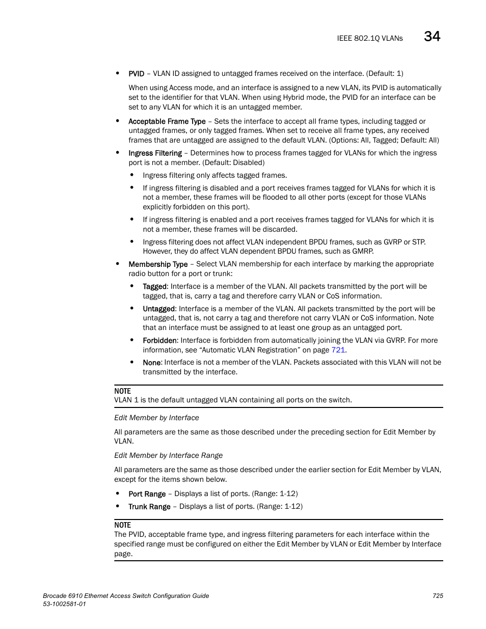 Brocade Communications Systems Brocate Ethernet Access Switch 6910 User Manual | Page 775 / 1200