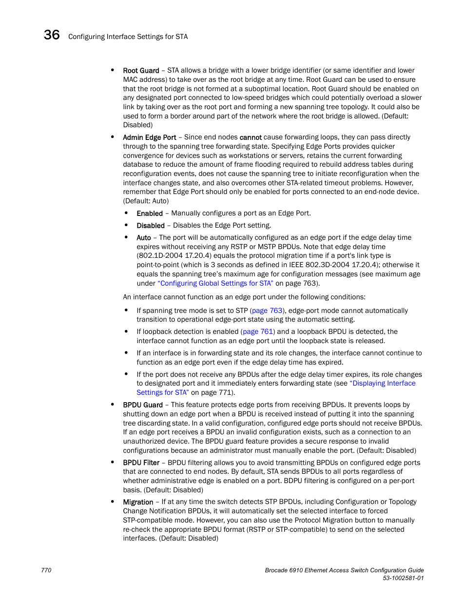Brocade Communications Systems Brocate Ethernet Access Switch 6910 User Manual | Page 820 / 1200