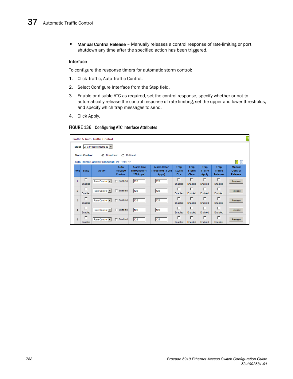 Figure 136 confi | Brocade Communications Systems Brocate Ethernet Access Switch 6910 User Manual | Page 838 / 1200