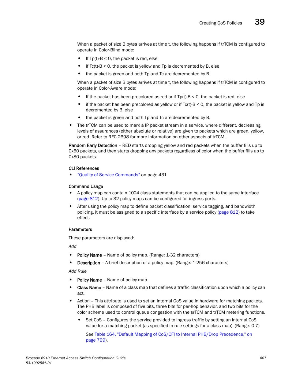 Brocade Communications Systems Brocate Ethernet Access Switch 6910 User Manual | Page 857 / 1200