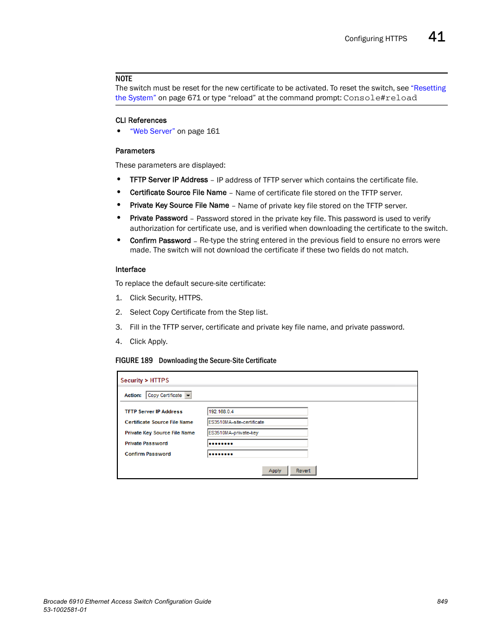 Figure 189 downl | Brocade Communications Systems Brocate Ethernet Access Switch 6910 User Manual | Page 899 / 1200