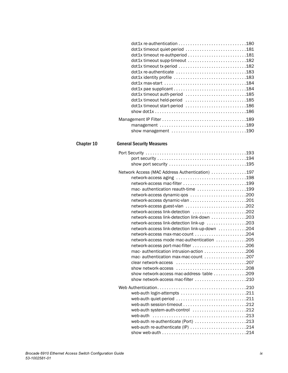 Brocade Communications Systems Brocate Ethernet Access Switch 6910 User Manual | Page 9 / 1200