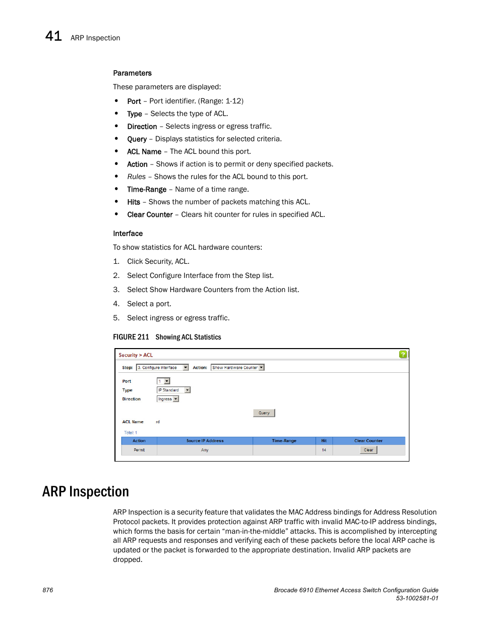 Arp inspection, Figure 211 s | Brocade Communications Systems Brocate Ethernet Access Switch 6910 User Manual | Page 926 / 1200