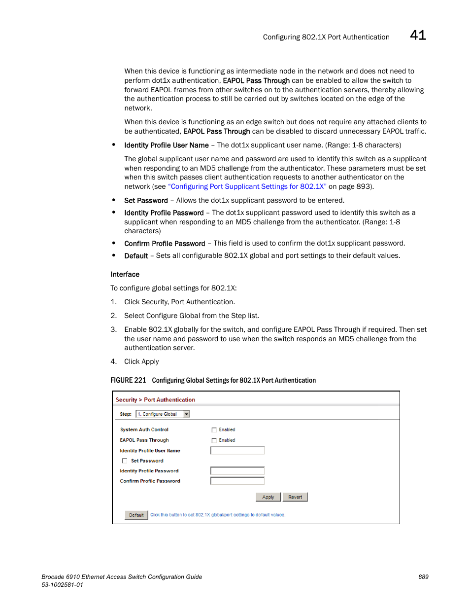 Figure 221 co | Brocade Communications Systems Brocate Ethernet Access Switch 6910 User Manual | Page 939 / 1200