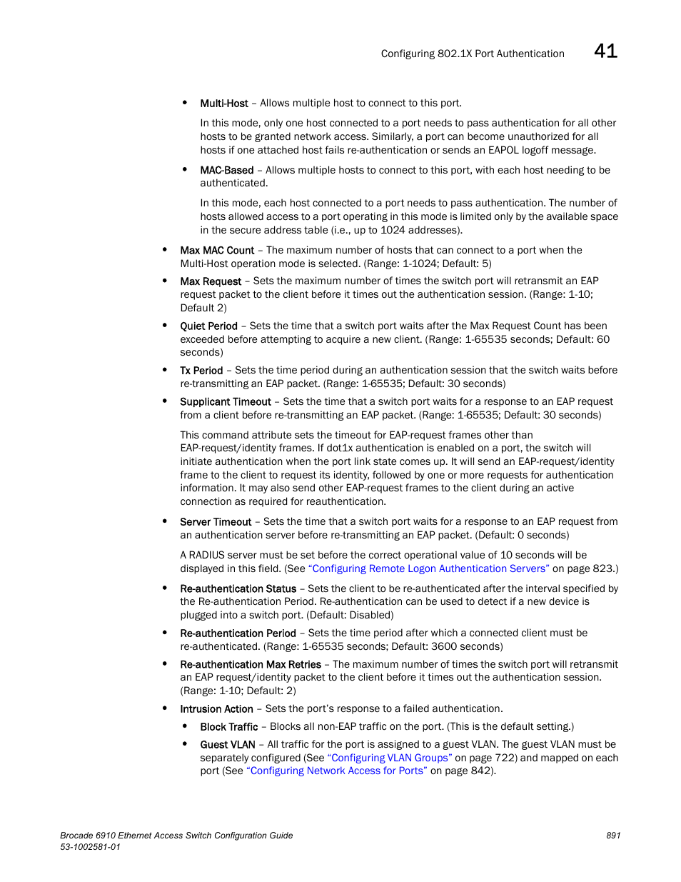 Brocade Communications Systems Brocate Ethernet Access Switch 6910 User Manual | Page 941 / 1200