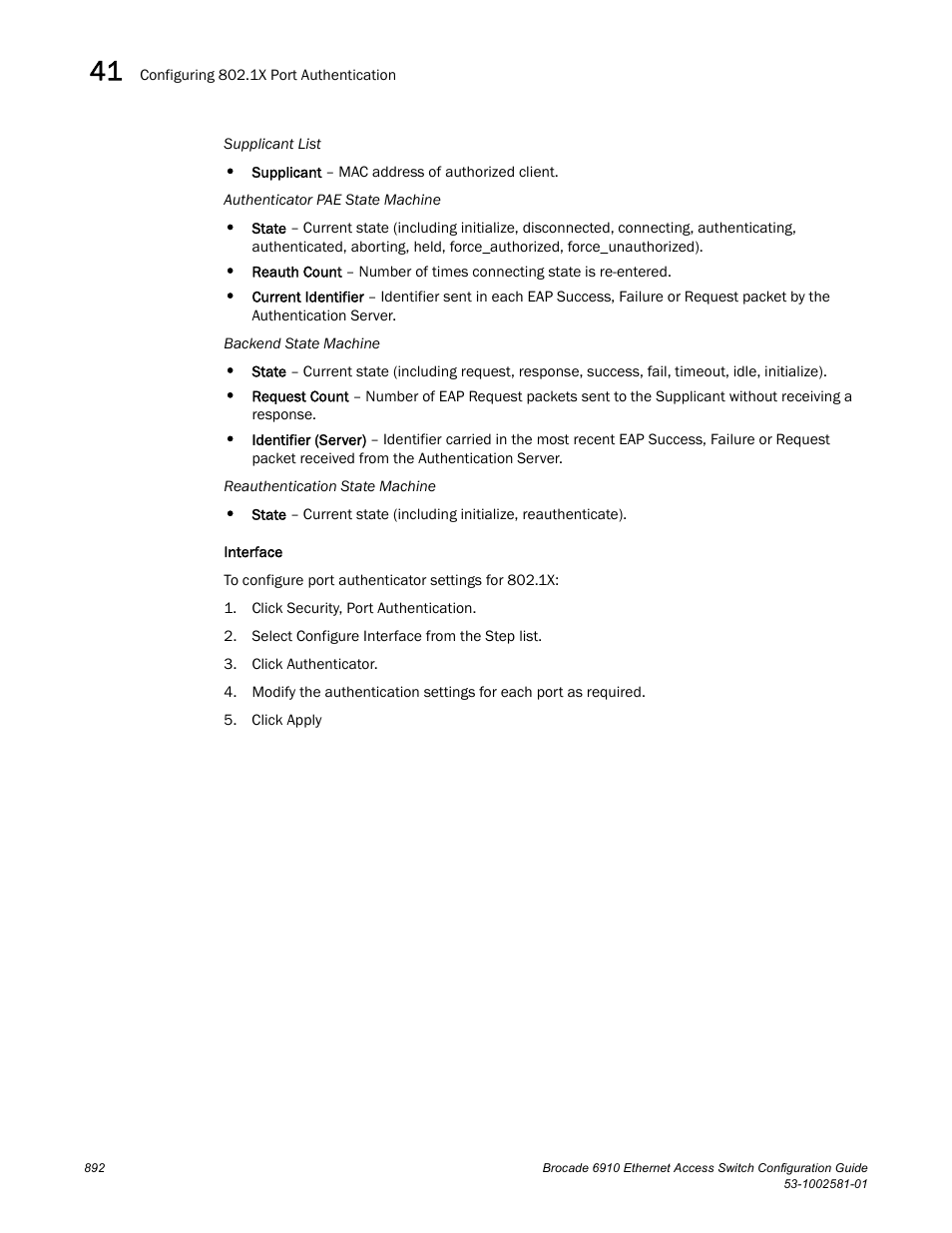 Brocade Communications Systems Brocate Ethernet Access Switch 6910 User Manual | Page 942 / 1200