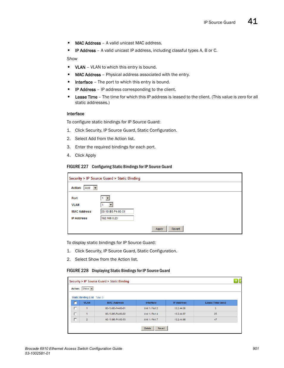 Figure 227 confi, Figure 228 dis | Brocade Communications Systems Brocate Ethernet Access Switch 6910 User Manual | Page 951 / 1200