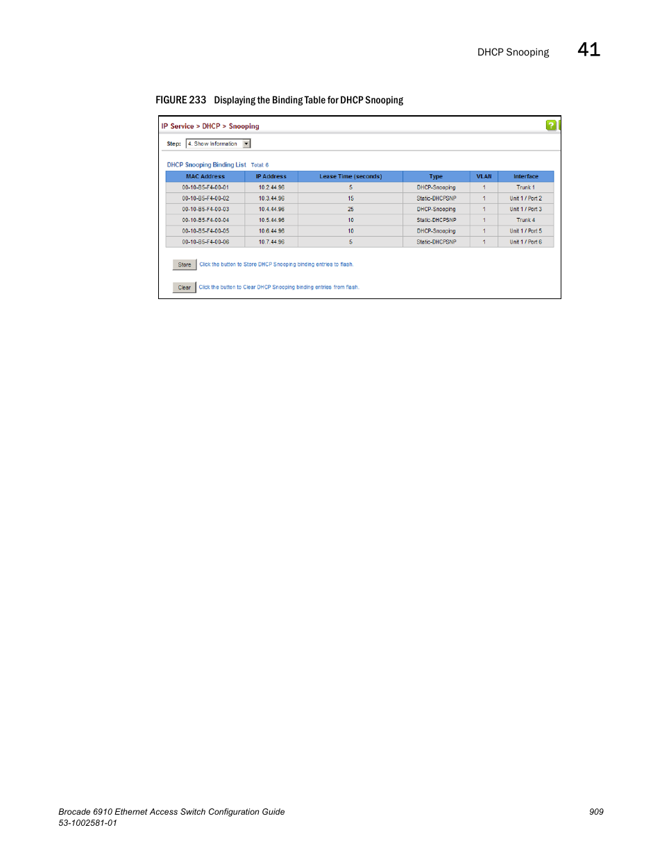 Figure 233 dis | Brocade Communications Systems Brocate Ethernet Access Switch 6910 User Manual | Page 959 / 1200