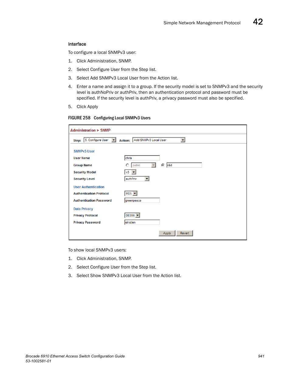 Figure 258 confi | Brocade Communications Systems Brocate Ethernet Access Switch 6910 User Manual | Page 991 / 1200