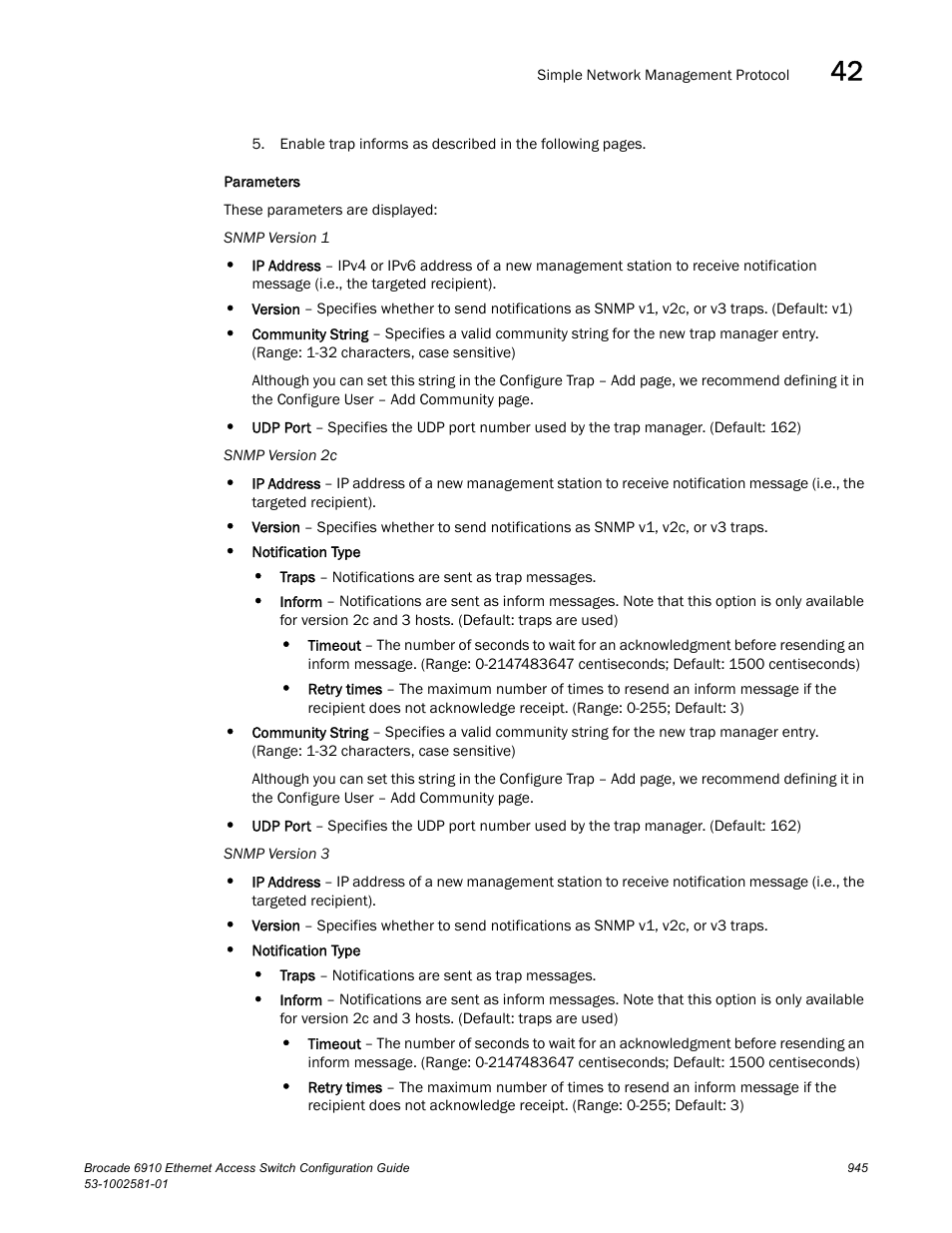 Brocade Communications Systems Brocate Ethernet Access Switch 6910 User Manual | Page 995 / 1200