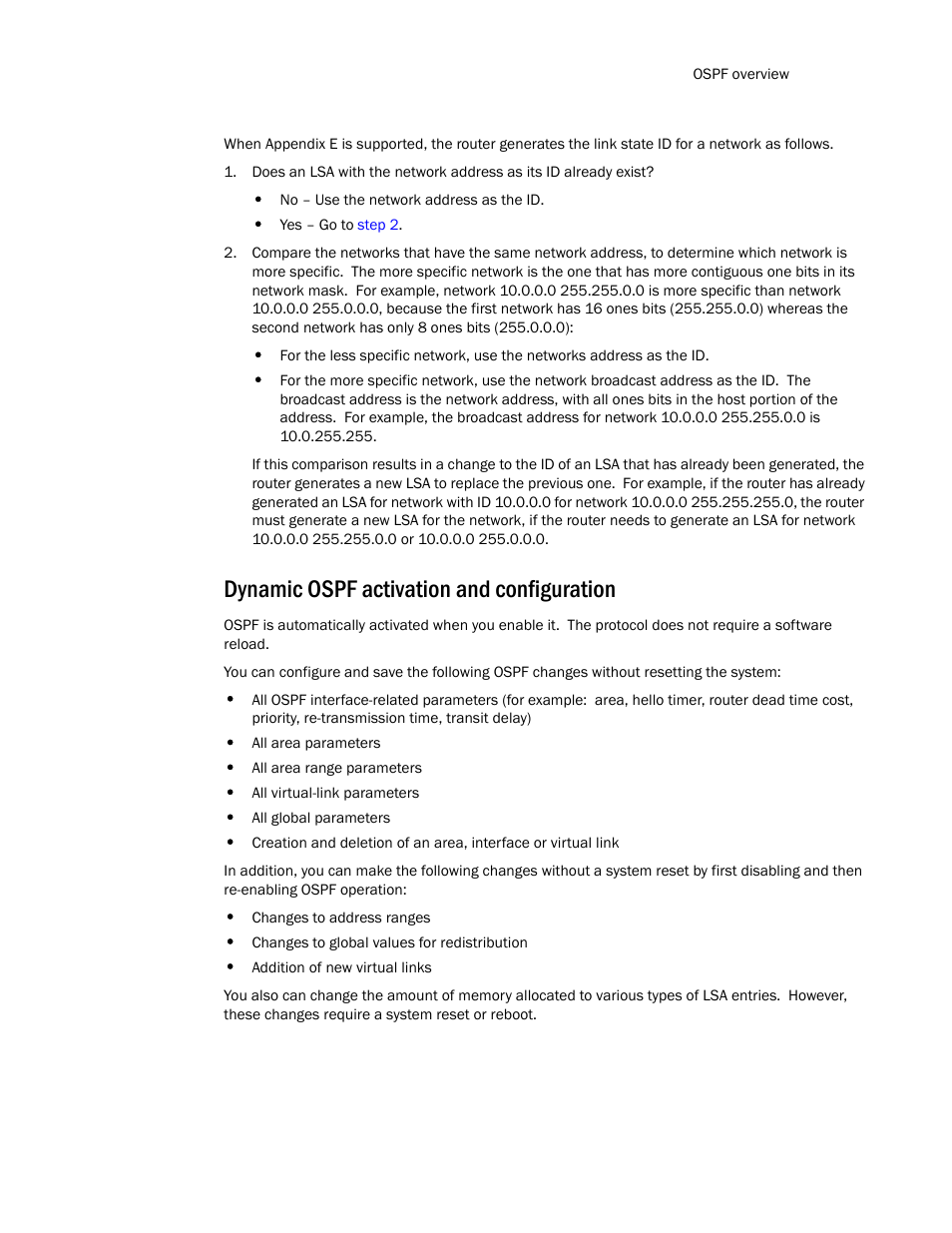 Dynamic ospf activation and configuration | Brocade Communications Systems Layer 3 Routing Configuration ICX 6650 User Manual | Page 193 / 494