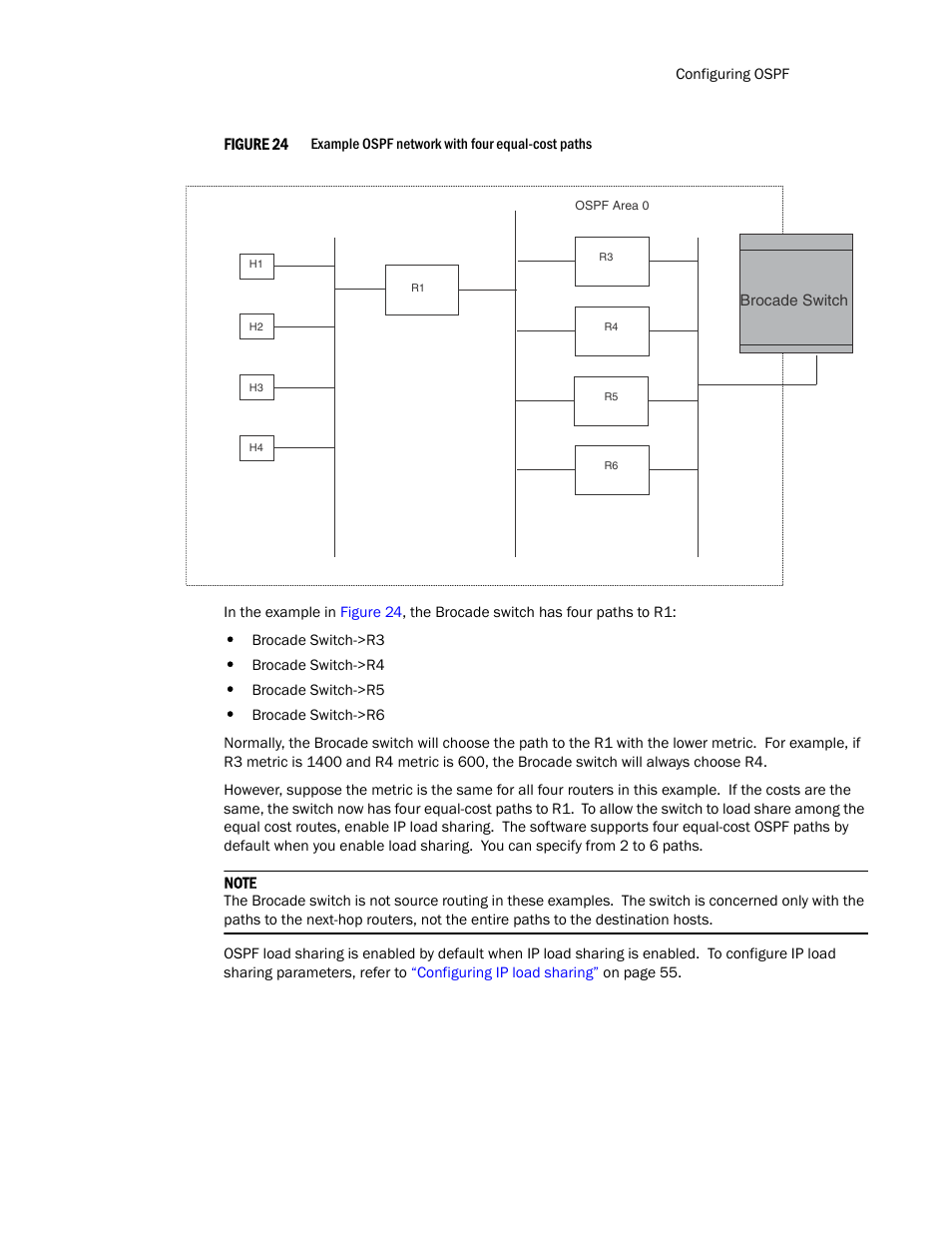 Brocade Communications Systems Layer 3 Routing Configuration ICX 6650 User Manual | Page 221 / 494