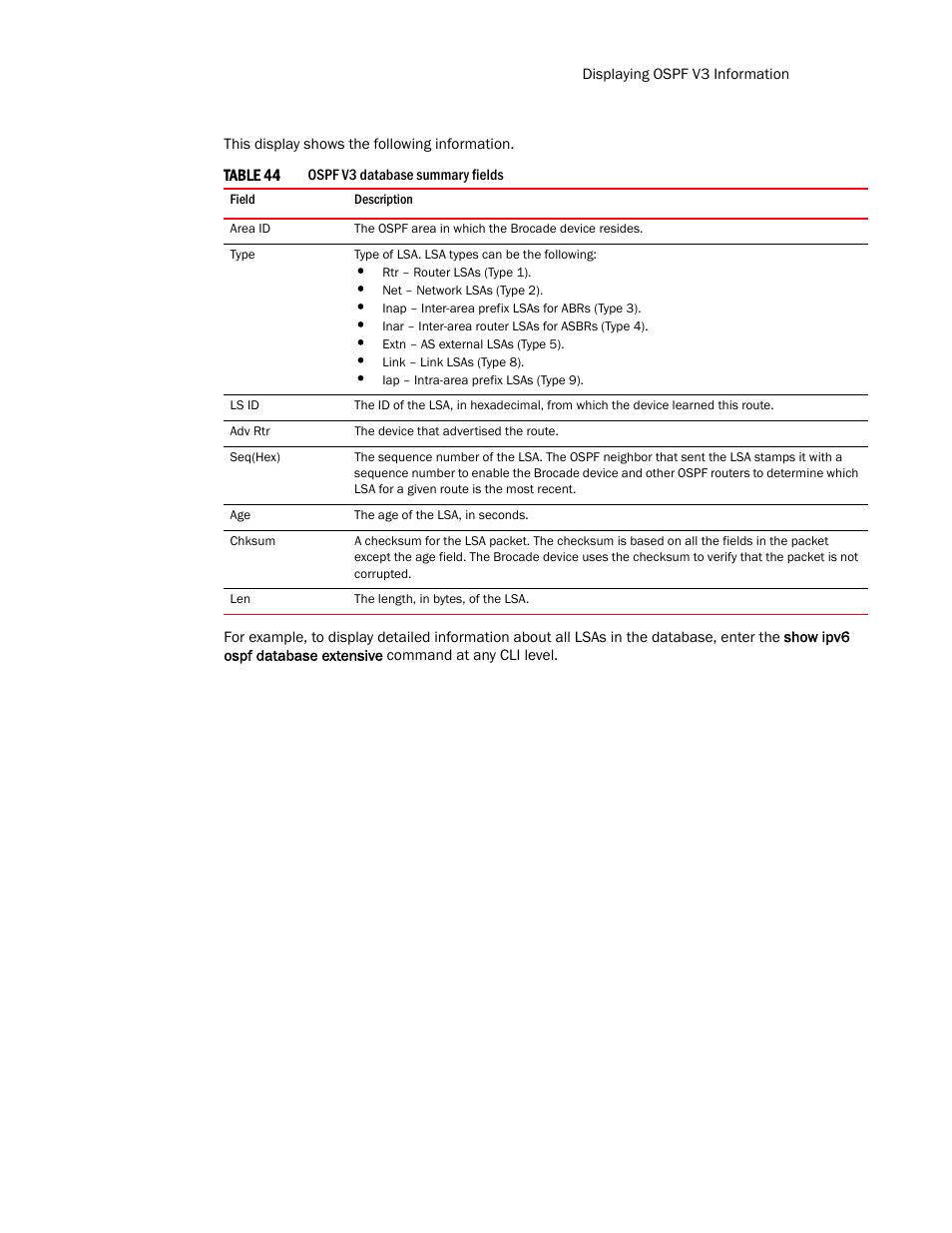 Brocade Communications Systems Layer 3 Routing Configuration ICX 6650 User Manual | Page 275 / 494