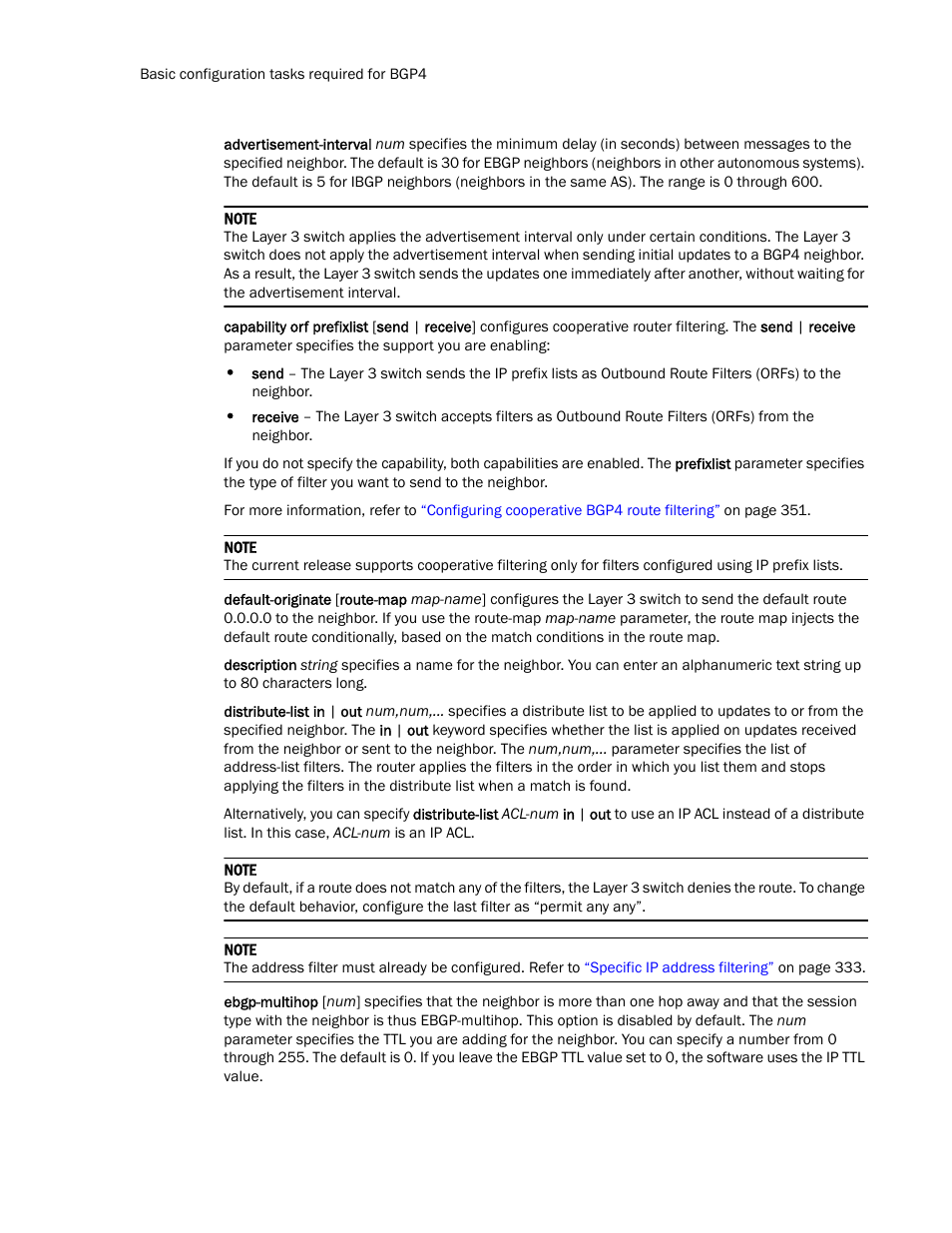 Brocade Communications Systems Layer 3 Routing Configuration ICX 6650 User Manual | Page 312 / 494