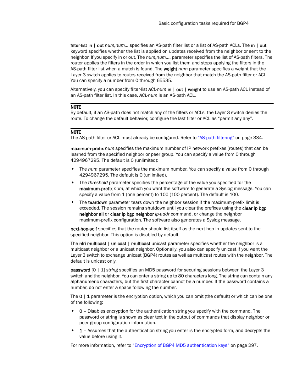 Brocade Communications Systems Layer 3 Routing Configuration ICX 6650 User Manual | Page 313 / 494