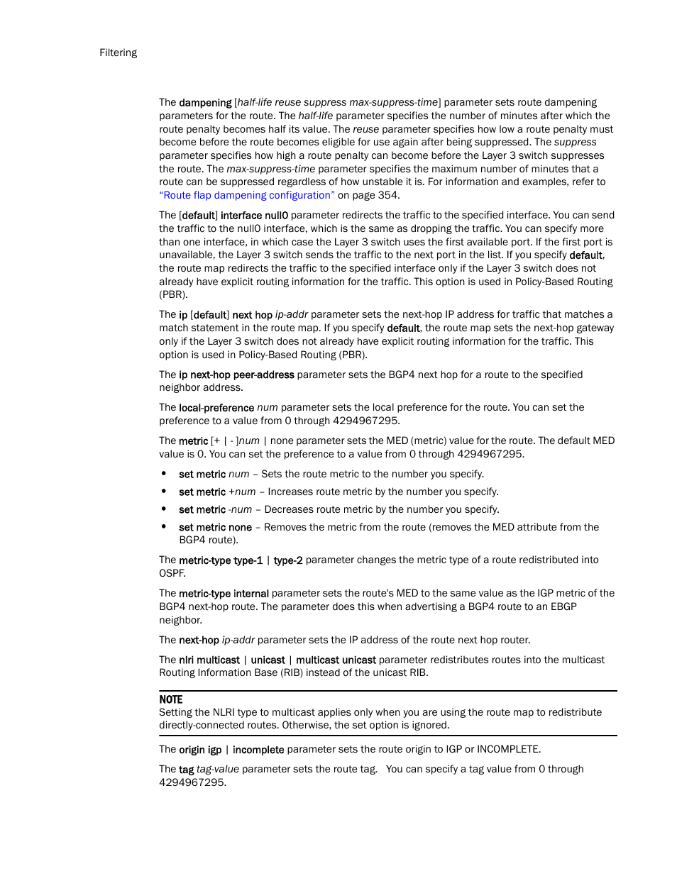 Brocade Communications Systems Layer 3 Routing Configuration ICX 6650 User Manual | Page 366 / 494