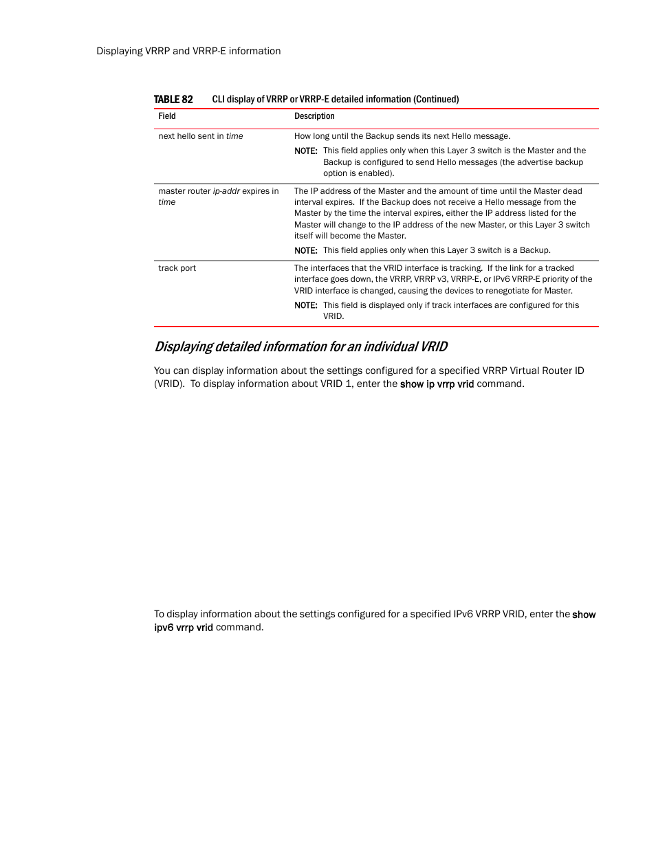 Brocade Communications Systems Layer 3 Routing Configuration ICX 6650 User Manual | Page 470 / 494