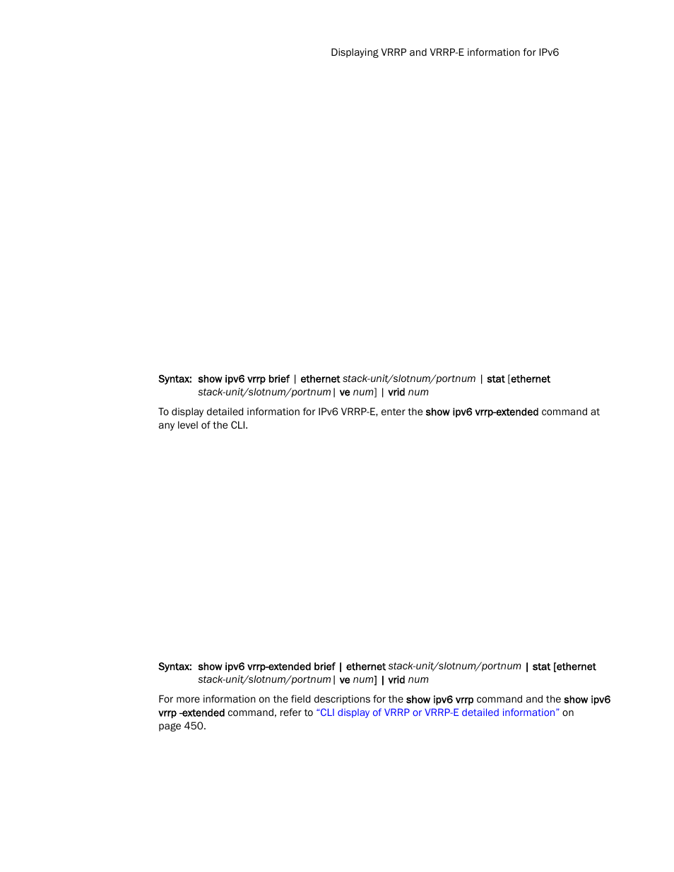 Brocade Communications Systems Layer 3 Routing Configuration ICX 6650 User Manual | Page 477 / 494