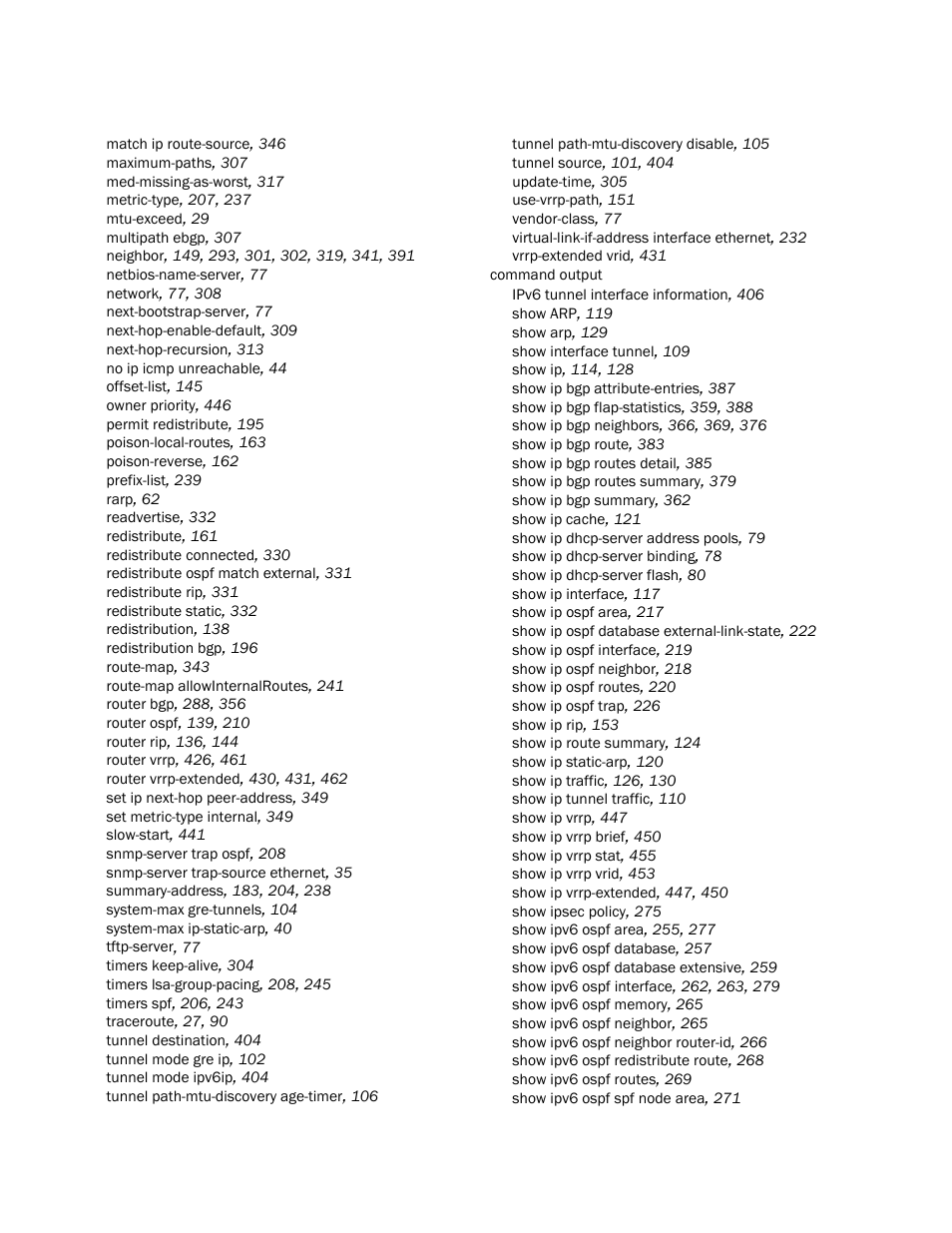 Brocade Communications Systems Layer 3 Routing Configuration ICX 6650 User Manual | Page 486 / 494