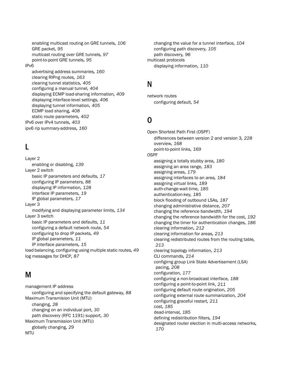 Brocade Communications Systems Layer 3 Routing Configuration ICX 6650 User Manual | Page 489 / 494