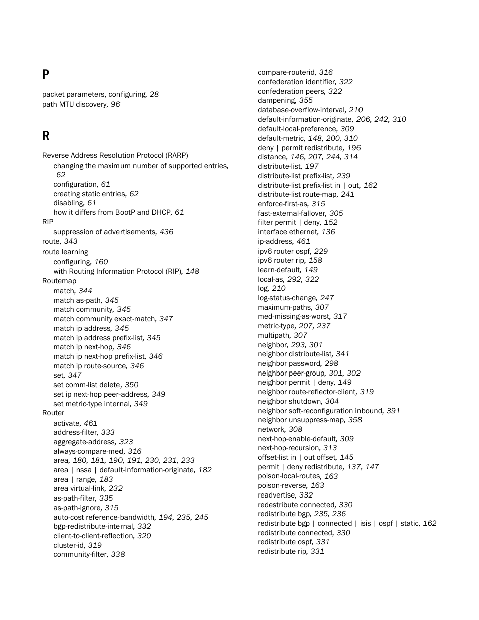 Brocade Communications Systems Layer 3 Routing Configuration ICX 6650 User Manual | Page 491 / 494