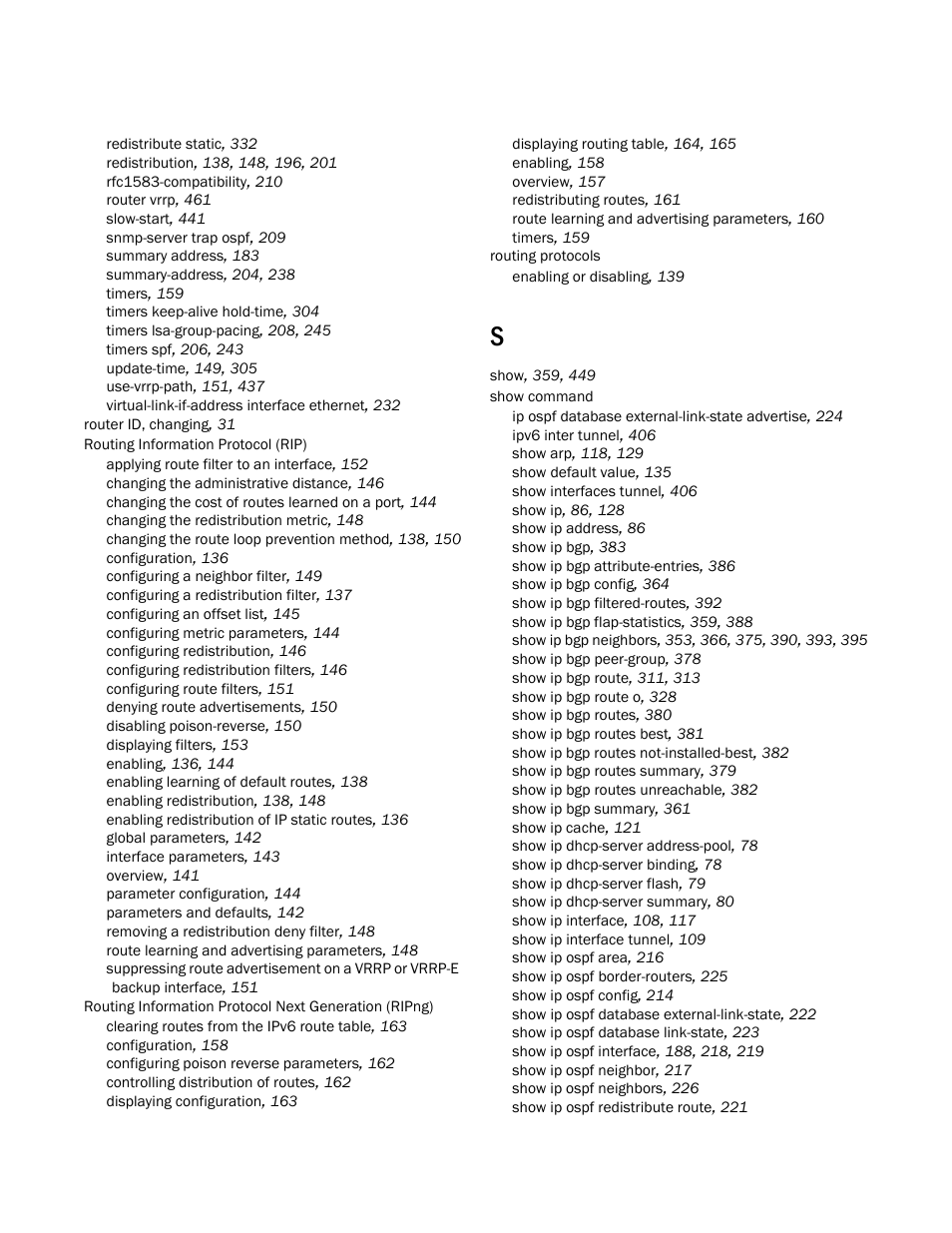 Brocade Communications Systems Layer 3 Routing Configuration ICX 6650 User Manual | Page 492 / 494