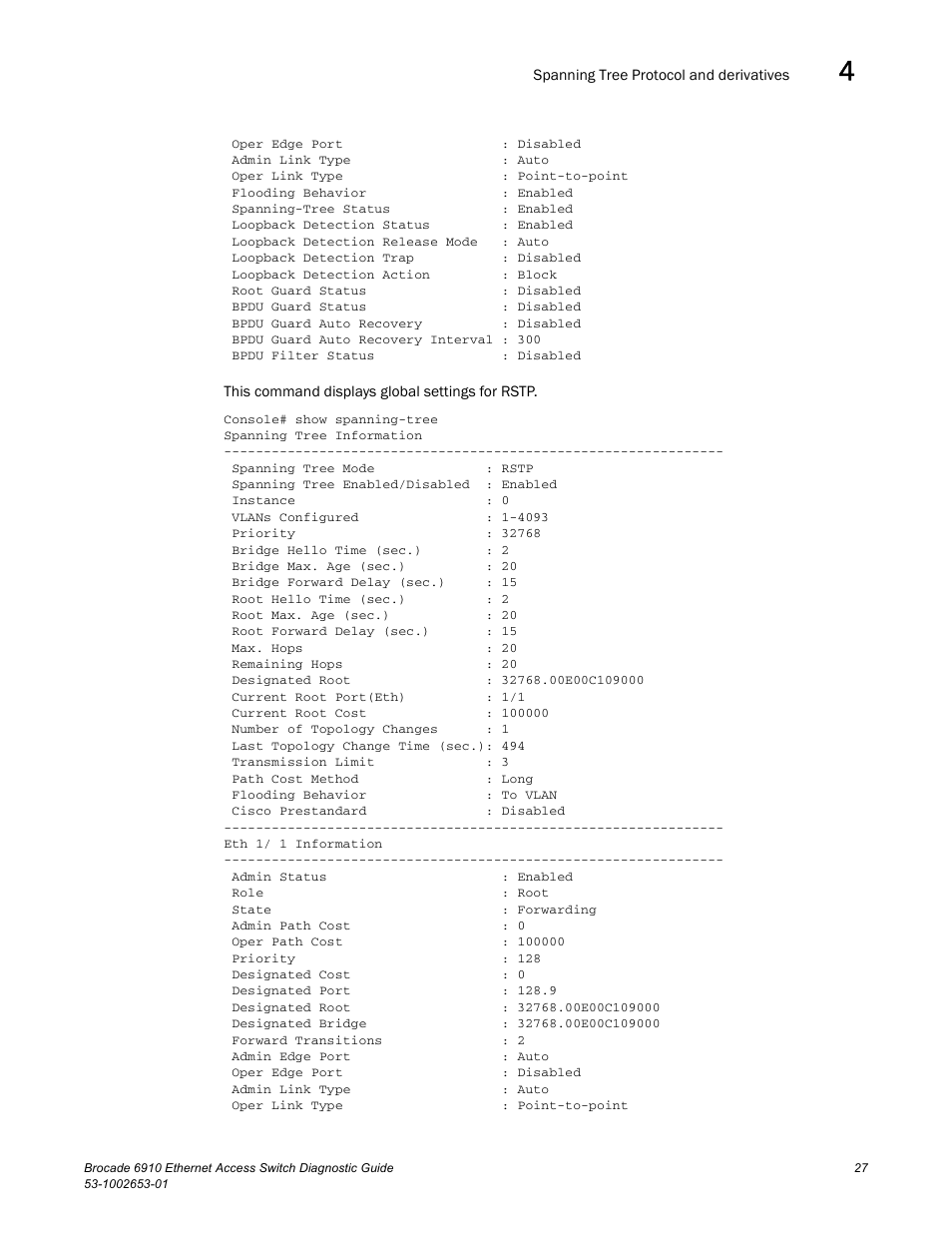 Draft: brocade confidential | Brocade 6910 Ethernet Access Switch Diagnostic Guide (Supporting R2.2.0.0) User Manual | Page 37 / 88