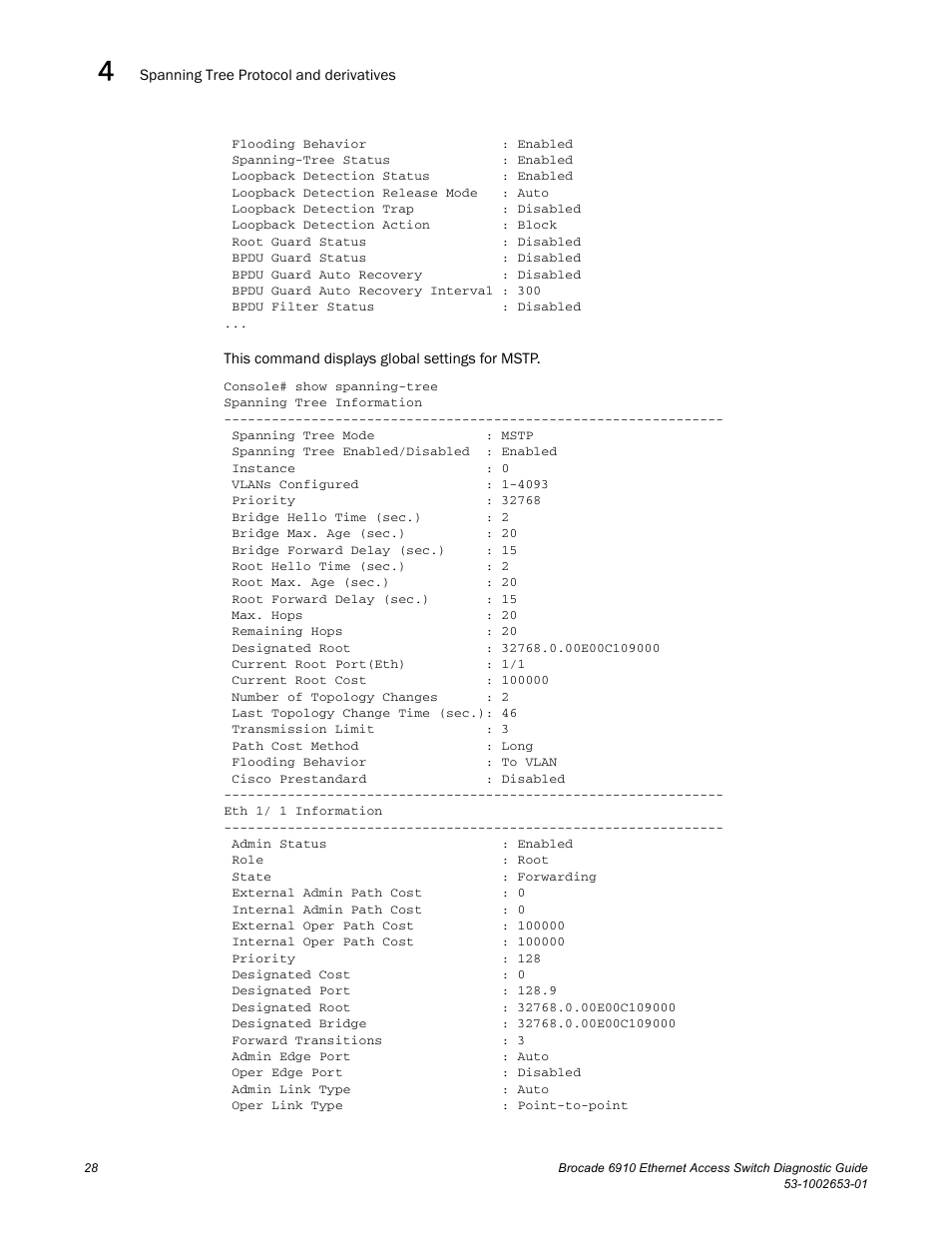 Draft: brocade confidential | Brocade 6910 Ethernet Access Switch Diagnostic Guide (Supporting R2.2.0.0) User Manual | Page 38 / 88