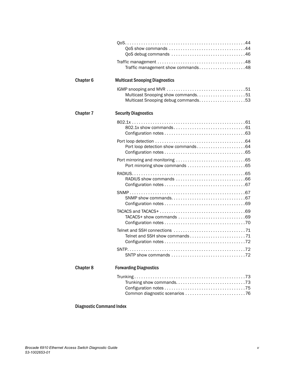 Brocade 6910 Ethernet Access Switch Diagnostic Guide (Supporting R2.2.0.0) User Manual | Page 5 / 88