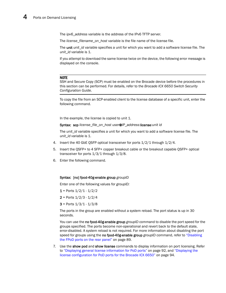 Brocade Communications Systems Brocade ICX 6650 User Manual | Page 106 / 330