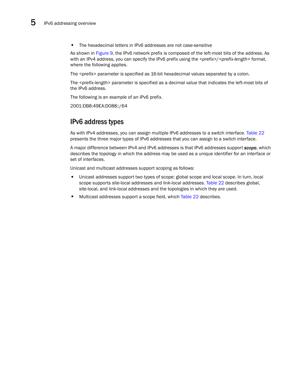 Ipv6 address types | Brocade Communications Systems Brocade ICX 6650 User Manual | Page 120 / 330