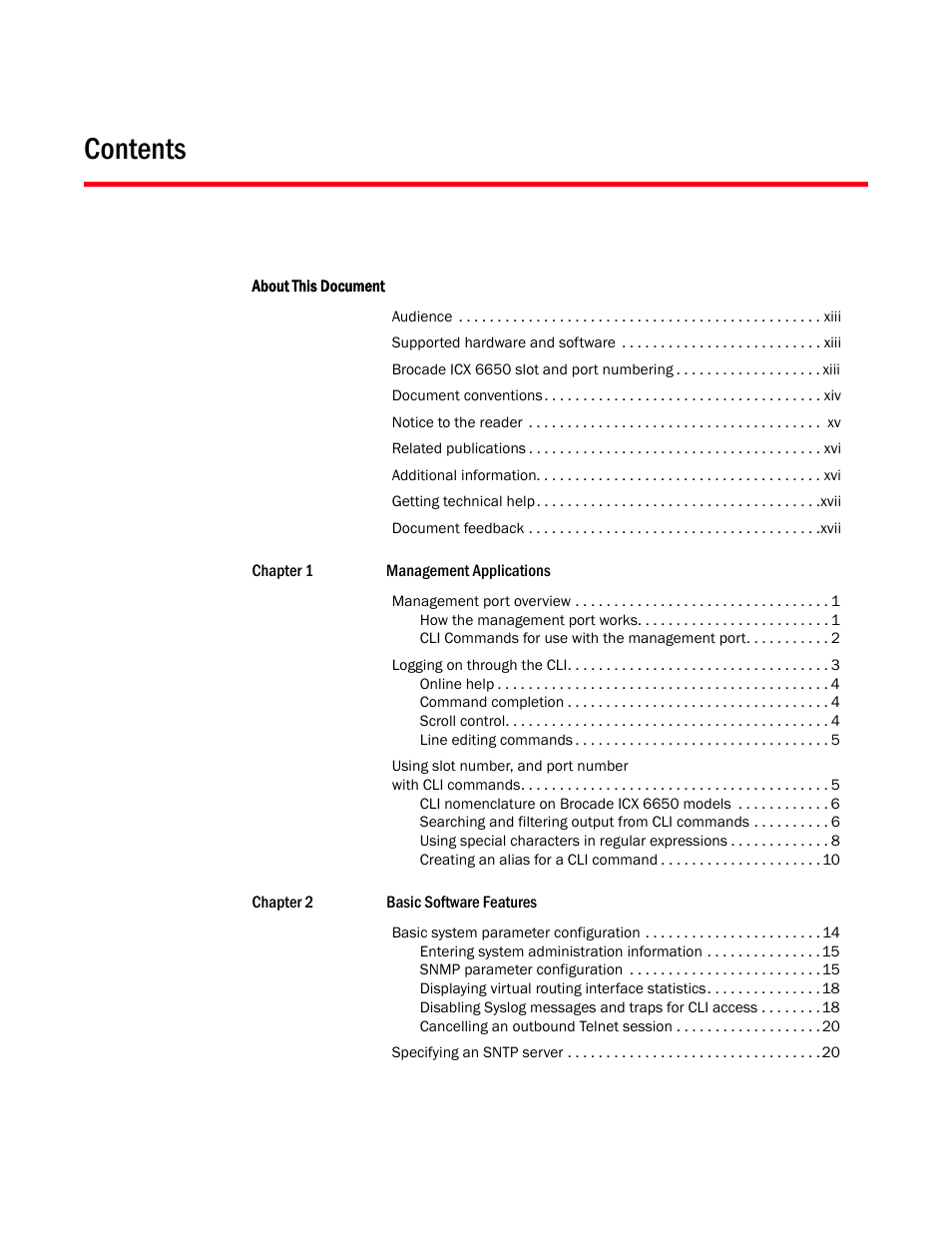 Brocade Communications Systems Brocade ICX 6650 User Manual | Page 3 / 330