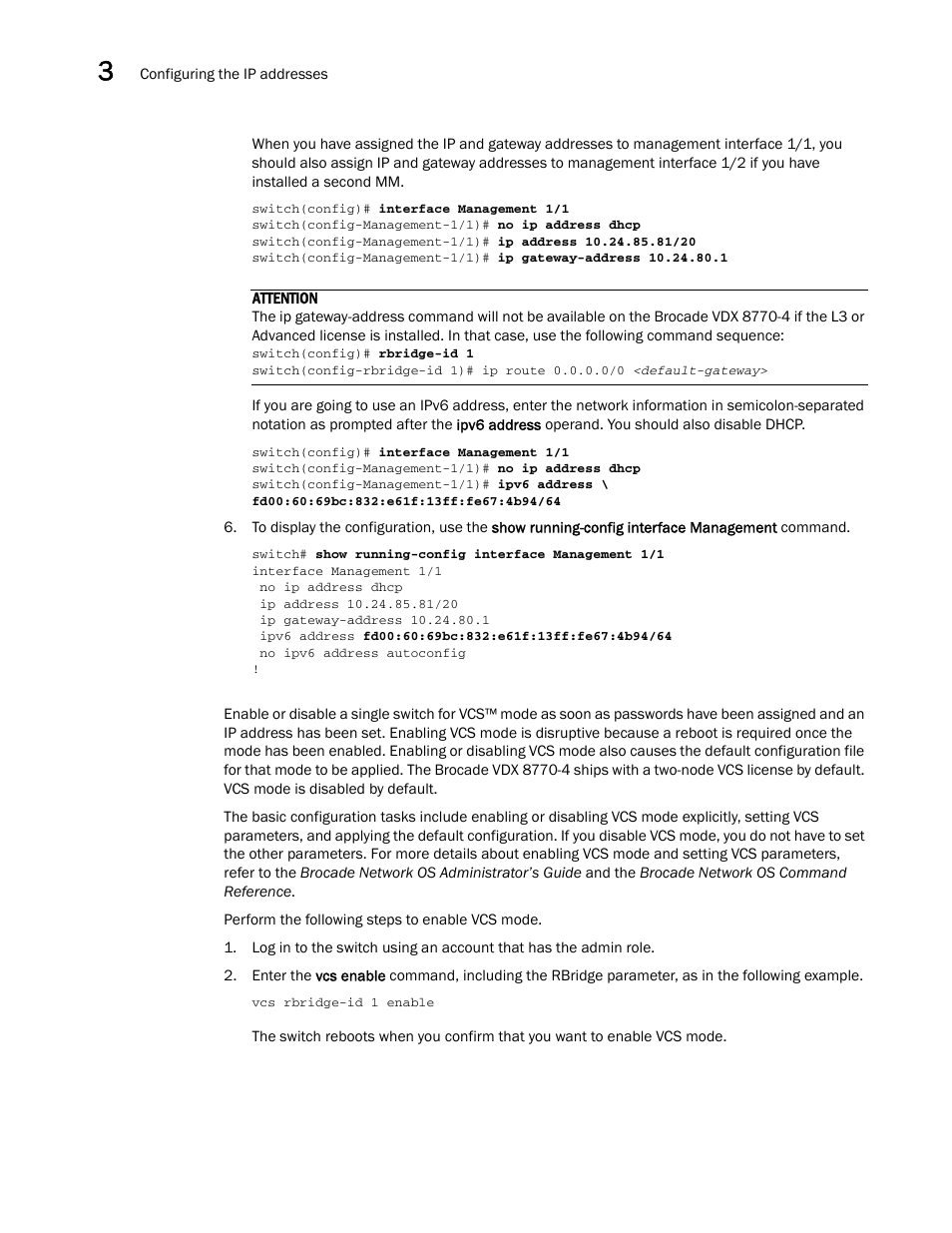 Brocade Communications Systems Brocade VDX 8770-4 User Manual | Page 44 / 116
